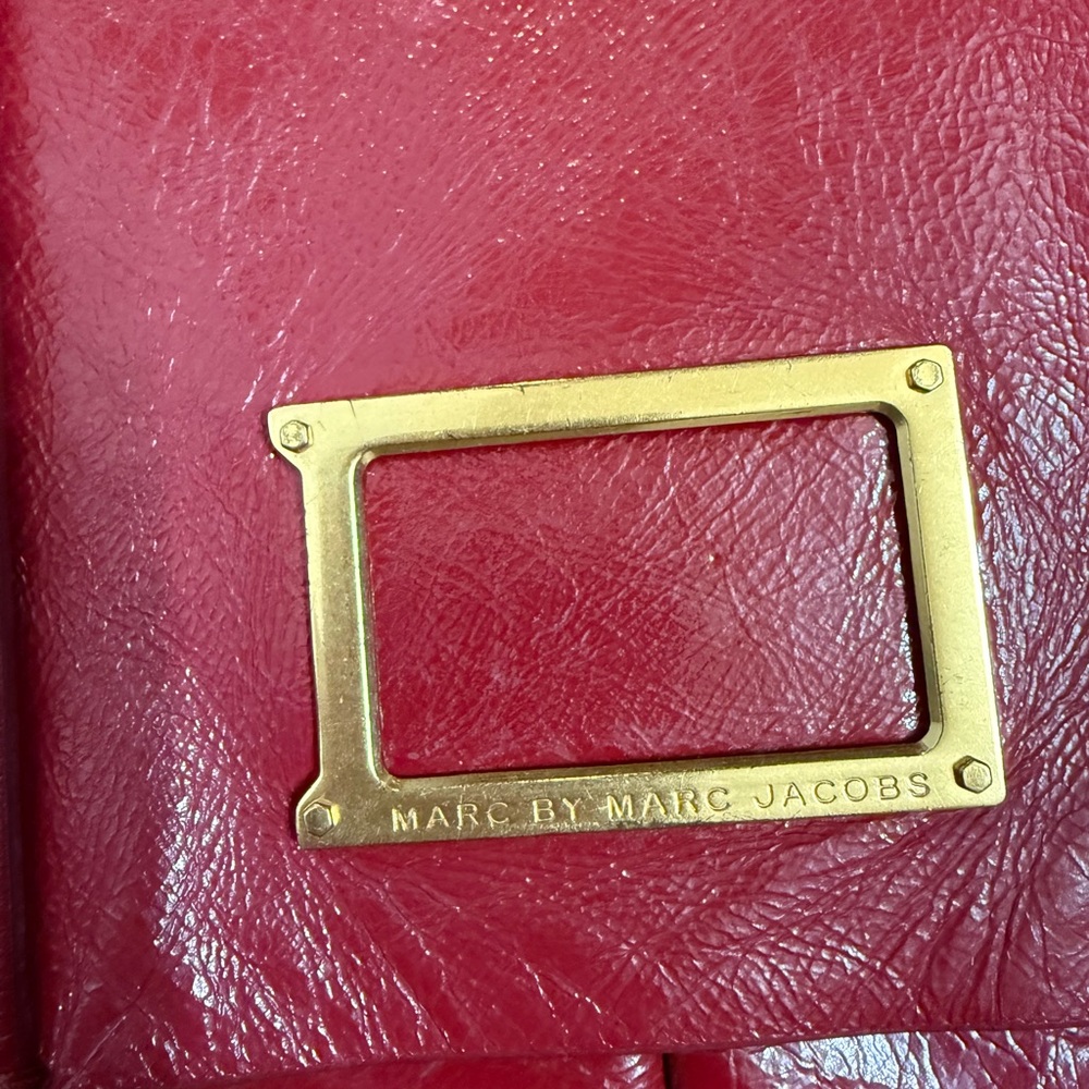 Marc By Marc Jacobs Burgundy Leather Crossbody with Gold Hardware - Picture 7 of 11
